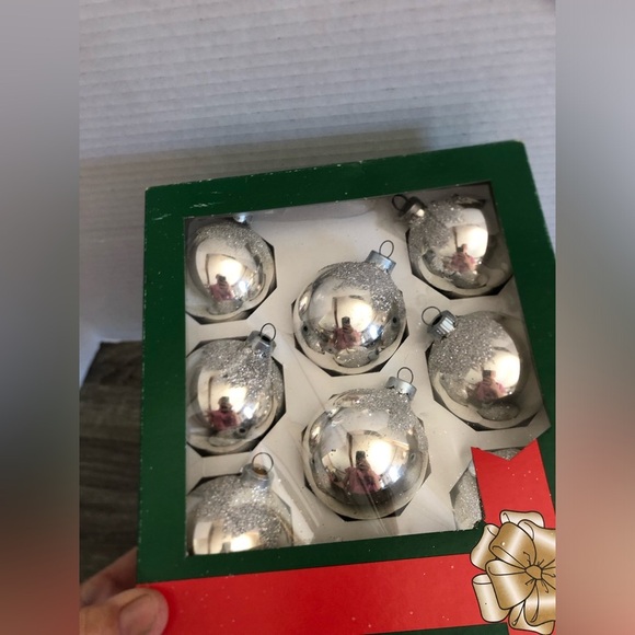 Vtg Silver Holiday Ornament Set - Picture 8 of 8